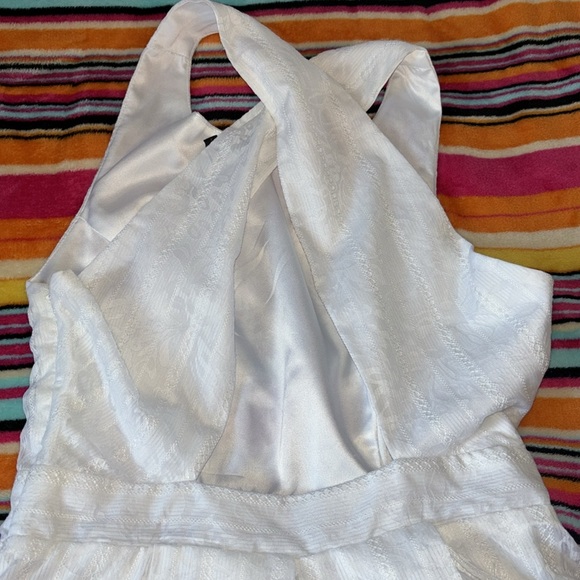 BCBG Crossover Back Skater Dress - Picture 5 of 14